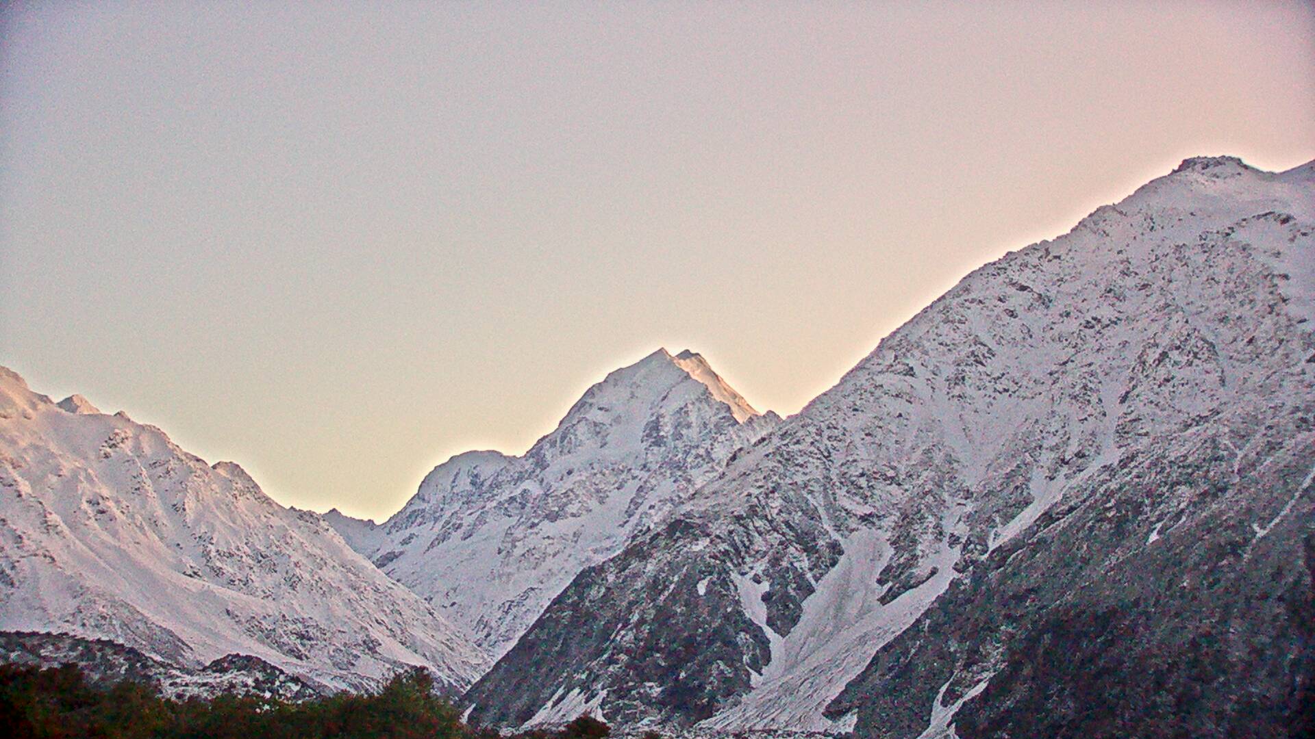 View towards Aoraki/Mount Cook Webcam